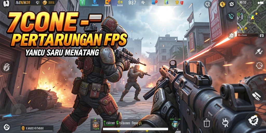 Gameplay intens dengan grafis menakjubkan di 7CONE.