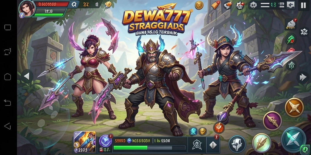 Tampilan gameplay seru dan strategis dalam DEWA777.