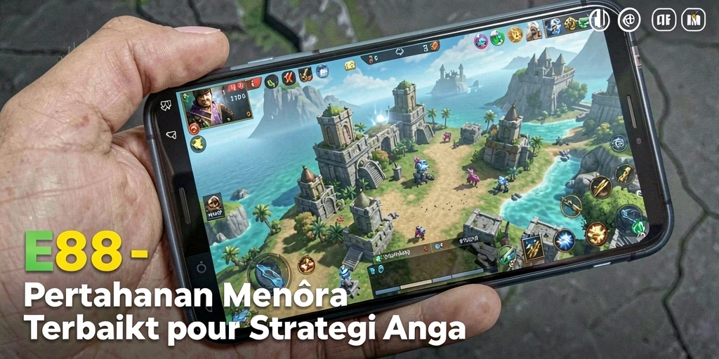 Tampilan menara dan musuh dalam E88 yang mendebarkan.
