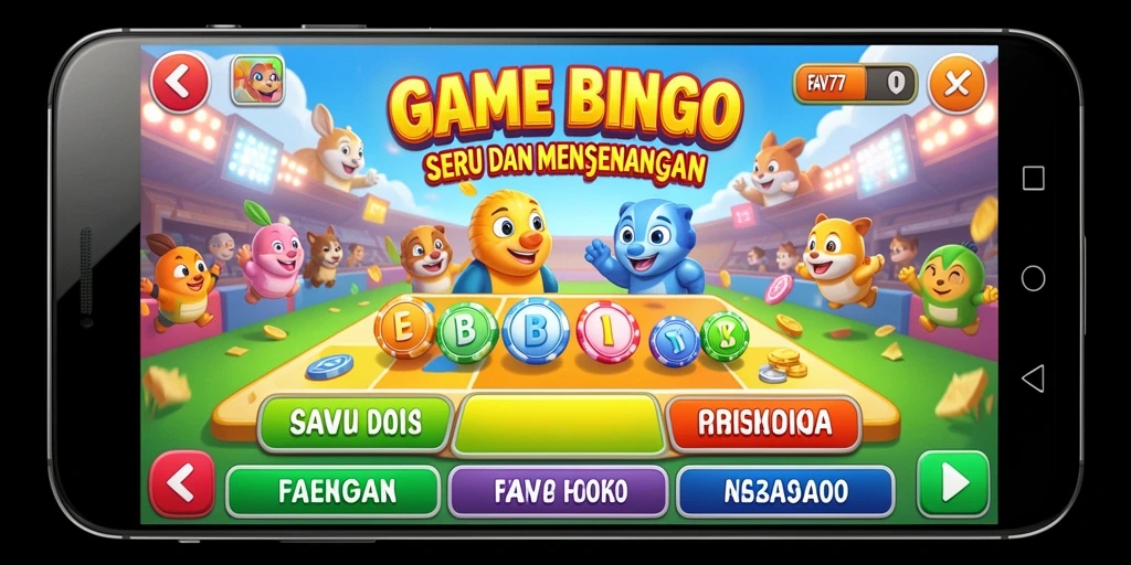 Gameplay seru Bingo dengan tampilan yang menarik di FAV77.