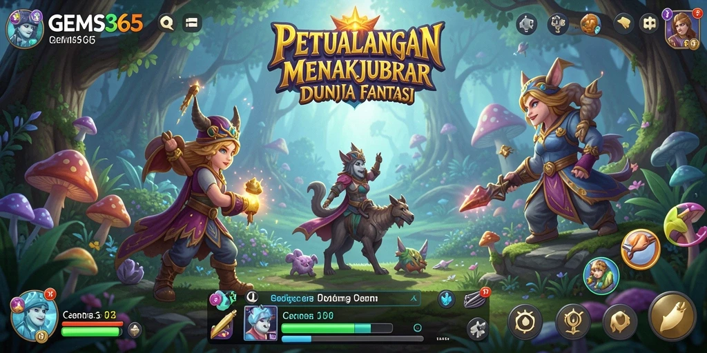 Tampilan menarik dari gameplay petualangan GEMS365 yang penuh aksi.