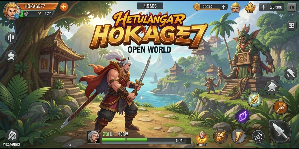 Tampilan gameplay menakjubkan dalam dunia Open World HOKAGE77.