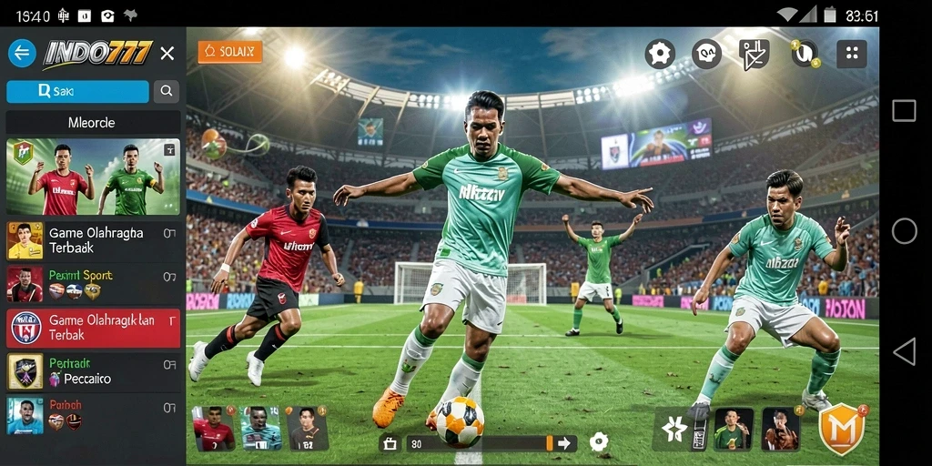 Gameplay mendebarkan dalam game olahraga INDO777.