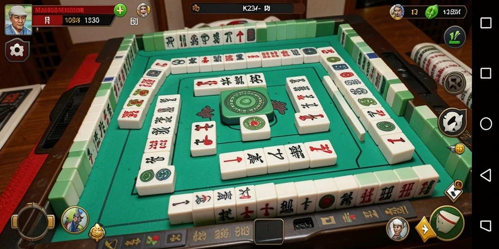Tangkapan layar gameplay K234 yang menunjukkan keseruan permainan Mahjong.