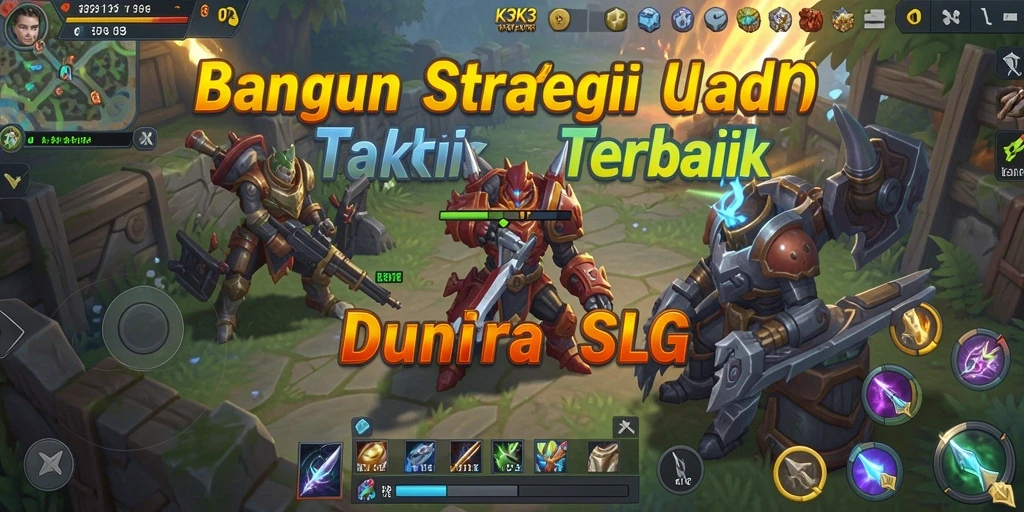 Tampilan gameplay K3K3 dengan elemen strategi mendalam.