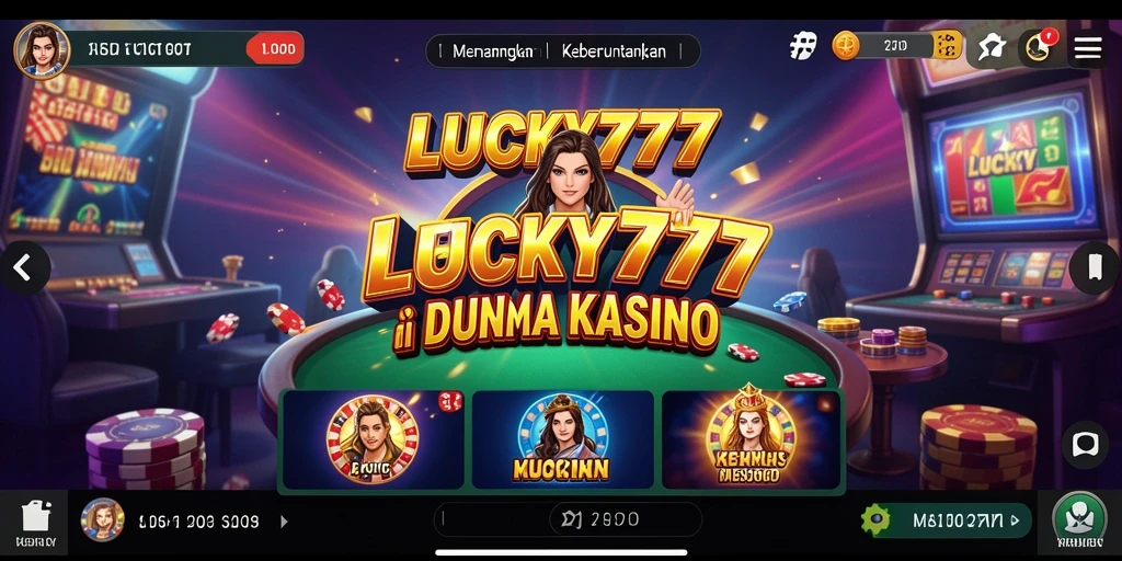 Tampilan gameplay seru di LUCKY777 yang menggambarkan keseruan Kasino.
