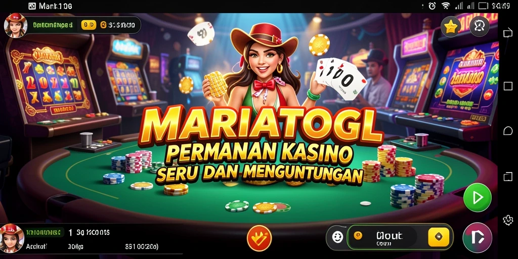 Tampilan gameplay MARIATOGL yang memukau dengan fitur Kasino.