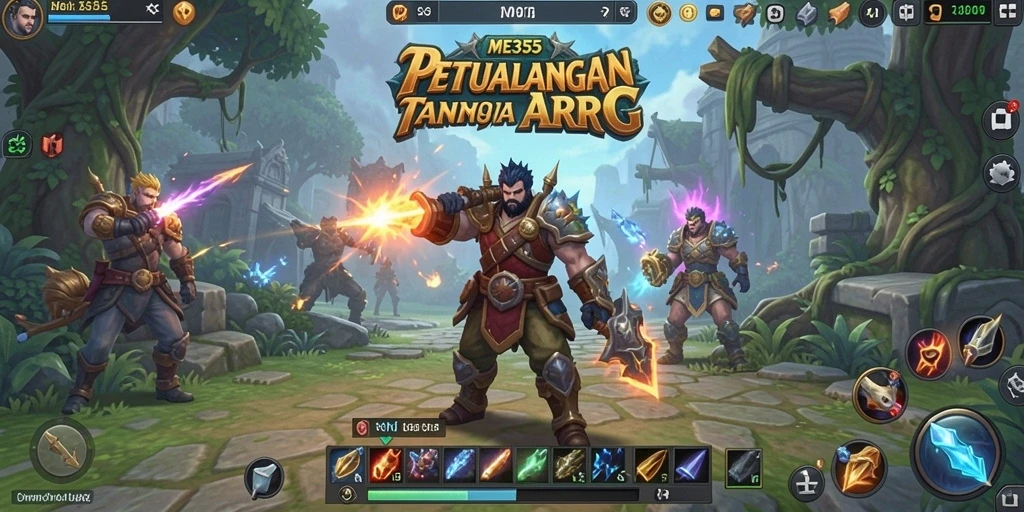 Screenshot gameplay ME355 menampilkan aksi pertempuran yang mendebarkan.
