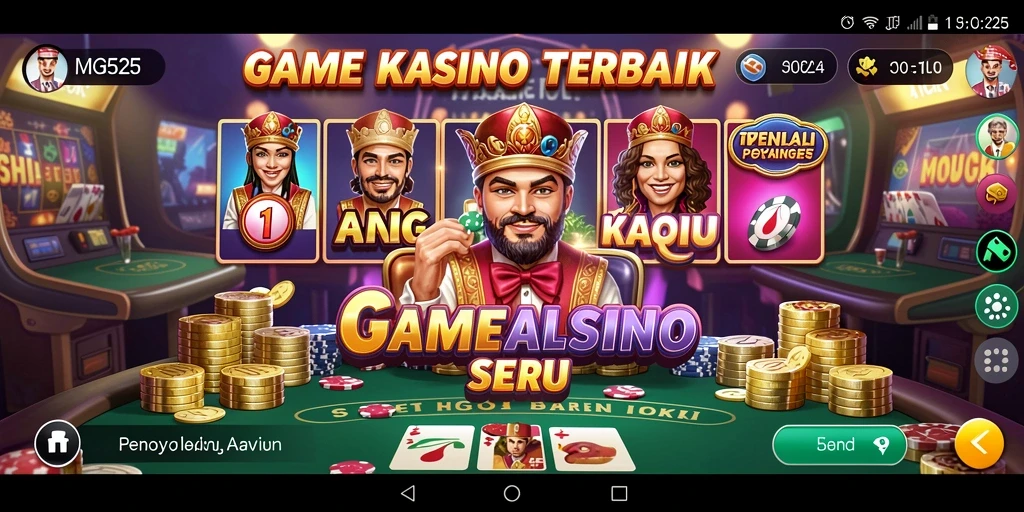 Tampilan seru gameplay Kasino di MG525.