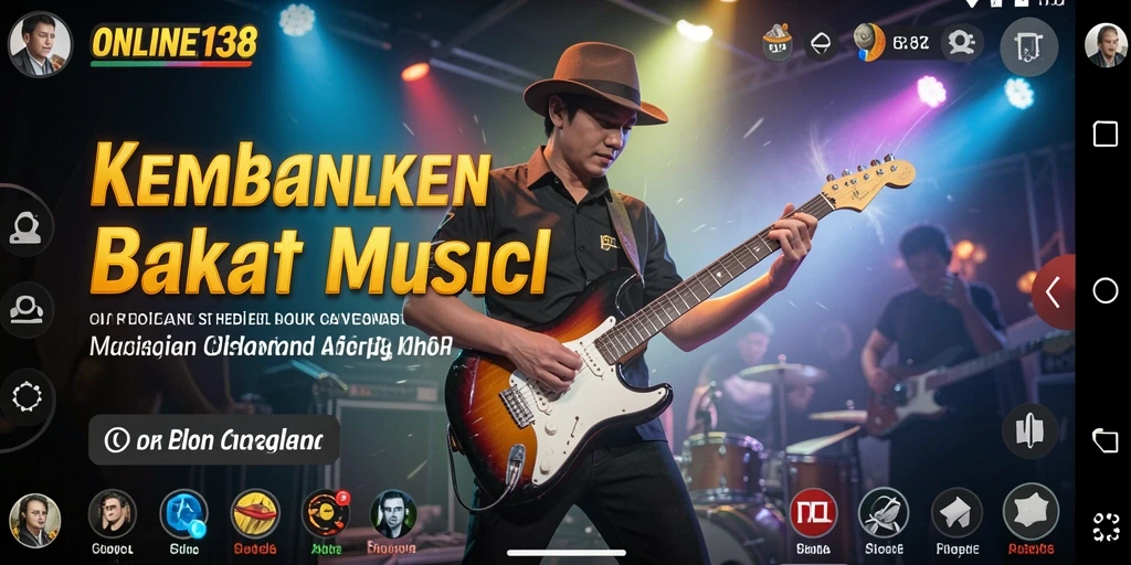 Tampilan menarik dari gameplay Music di ONLINE138.