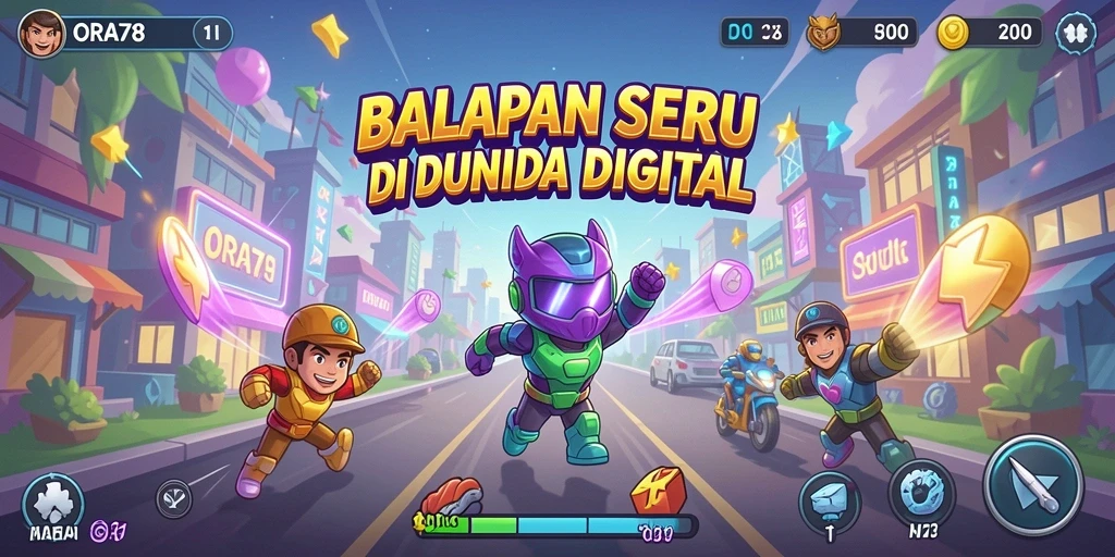 Gameplay Racing ORA78 yang seru dan mendebarkan.