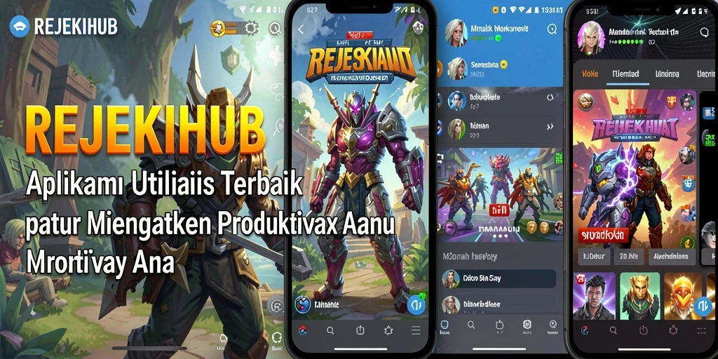 Tampilan utama REJEKIHUB dengan fitur-fitur utilitas yang menarik
