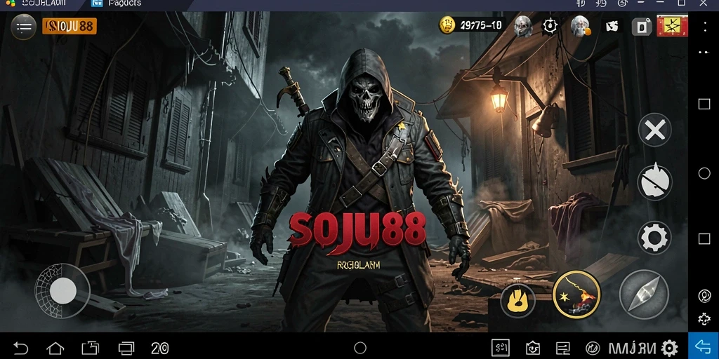 Tangkapan layar dari gameplay menakutkan di SOJU88.