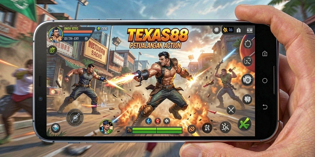 Tampilan mendebarkan dari gameplay TEXAS88 yang penuh aksi.