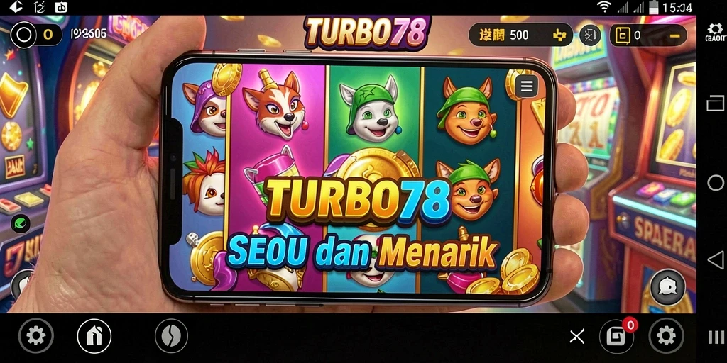 Tampilan gameplay yang menegangkan dalam TURBO78 dengan gulungan berputar cepat.