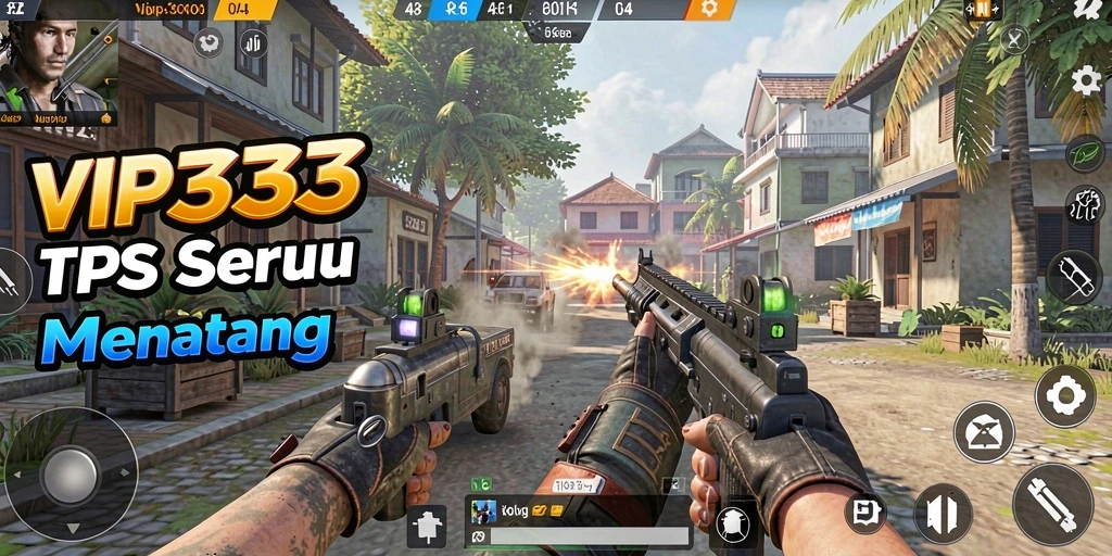 Gameplay VIP333 yang mendebarkan dengan aksi tembak-menembak.